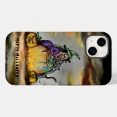 魔女と黒猫ハッピーハローウィン! Case-Mate iPhoneケース (裏面 (横))