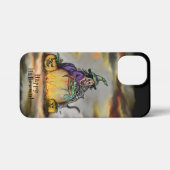 魔女と黒猫ハッピーハローウィン! iPhoneケース (裏面横)