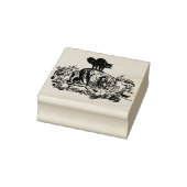 魔女と黒猫ハロウィーンゴムスタンプ ラバースタンプ (スタンプ)