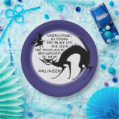 魔女と黒猫引用文 ペーパープレート (パーティー)