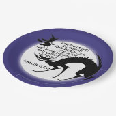 魔女と黒猫引用文 ペーパープレート (アングル)