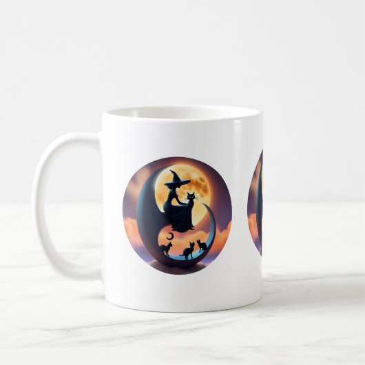 魔女と黒猫 コーヒーマグカップ (左)
