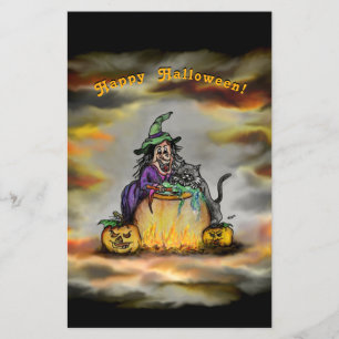 魔女と黒猫、ハロウィンおめでとう! チラシ