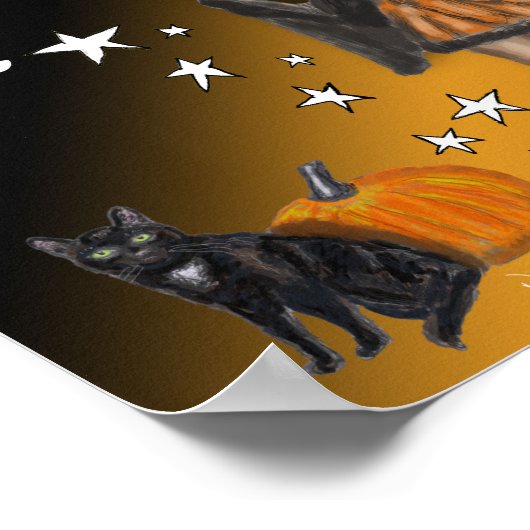 魔女と黒猫 ポスター (角)