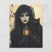 魔女と黒猫 ポストカード (正面)