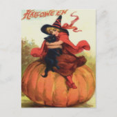 魔女と黒猫 ポストカード (正面)