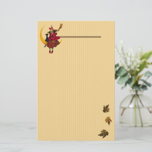 魔女と黒猫 便箋 (スタンド正面)