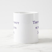 魔女についての事魔女狩りポッドキャストマグ ジャンボコーヒーマグカップ (正面)