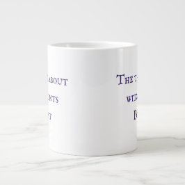 魔女についての事魔女狩りポッドキャストマグ ジャンボコーヒーマグカップ