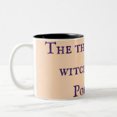 魔女についての事魔女狩りポッドキャストマグ ツートーンマグカップ (左)