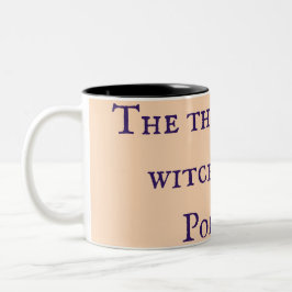 魔女についての事魔女狩りポッドキャストマグ ツートーンマグカップ