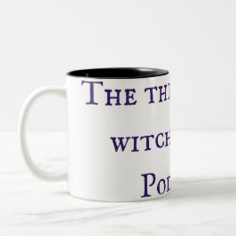 魔女についての事魔女狩りポッドキャストマグ ツートーンマグカップ