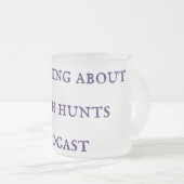 魔女についての事魔女狩りポッドキャストマグ フロストグラスマグカップ (正面右)