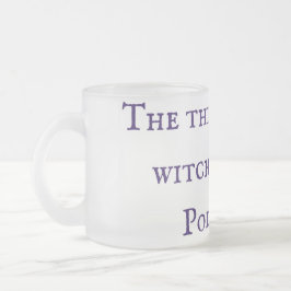 魔女についての事魔女狩りポッドキャストマグ フロストグラスマグカップ