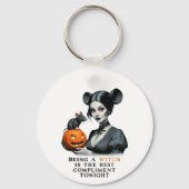 魔女になることは最高の今夜の賛辞だ。 キーホルダー (正面)