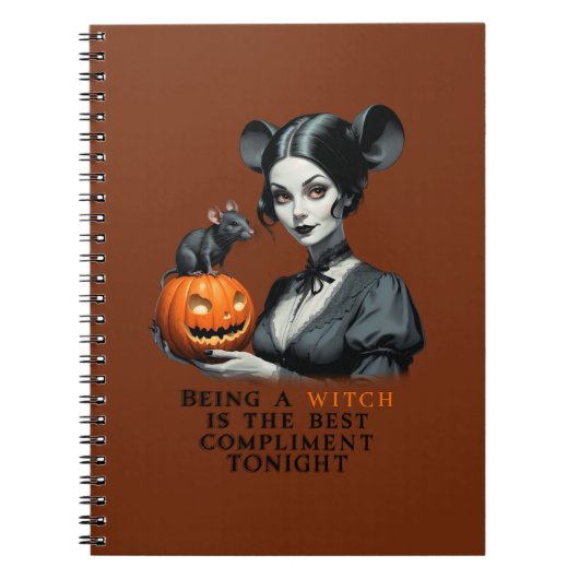 魔女になることは最高の今夜の賛辞だ。 ノートブック (正面)