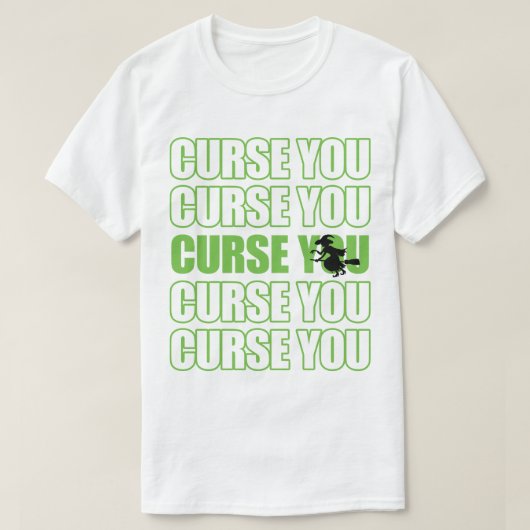 魔女に呪われろ Tシャツ (デザイン正面)