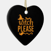 魔女に願いを シャツ 魔女 シャツ 面白い ハロウィン セラミックオーナメント (右)