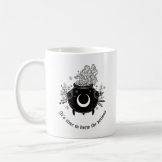 魔女のおもしろい大釜 コーヒーマグカップ