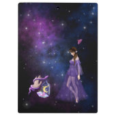 魔女のための難解な魔術マジック紫の贈り物 クリップボード (裏面)