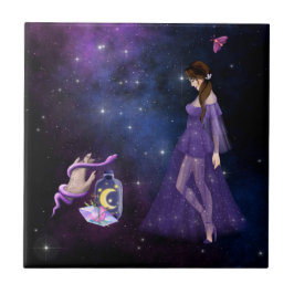 魔女のための難解な魔術マジック紫の贈り物 タイル