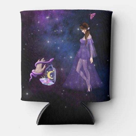 魔女のための難解な魔術マジック紫の贈り物 缶クーラー (正面)