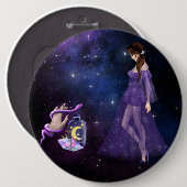 魔女のための難解な魔術マジック紫の贈り物 缶バッジ (正面&裏面)