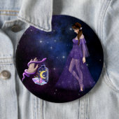 魔女のための難解な魔術マジック紫の贈り物 缶バッジ (インサイチュ)