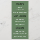 魔女のほうきパーティメニュー メニュー (裏面)