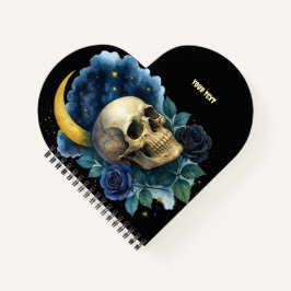 魔女のような ゴシック フラワー ハロウィン 不気味 ノートブック