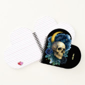 魔女のような ゴシック フラワー ハロウィン 不気味 ノートブック (内部)