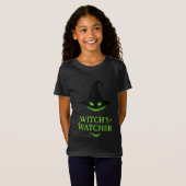 魔女のウォッチャー – 神秘的な猫の目 Tシャツ (正面フル)