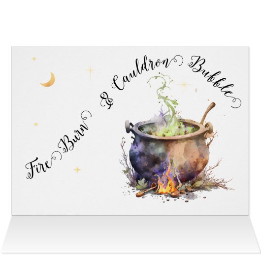 魔女のオカルドロンカード (内部横(上))