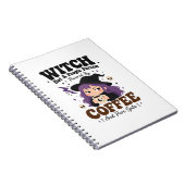 魔女のカフェイン呪詛Tシャツ ノートブック (右側)