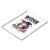 魔女のカフェイン呪詛Tシャツ ノートブック (左側)
