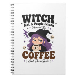 魔女のカフェイン呪詛Tシャツ ノートブック