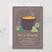 魔女のカルドロンハロウィーン 招待状 (正面)