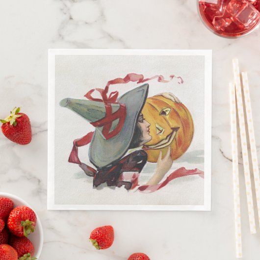 魔女のキス：ハロウィーンのハロウィーンのカボチャのちょうちん (インサイチュ)