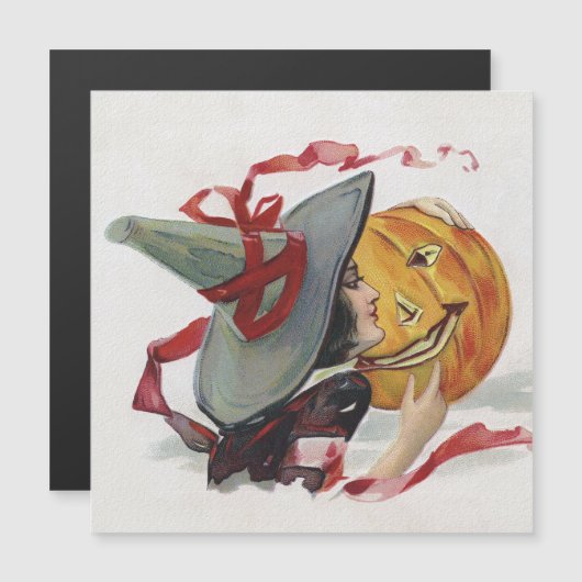 魔女のキス：ハロウィーンのハロウィーンのカボチャのちょうちん (正面/裏面)