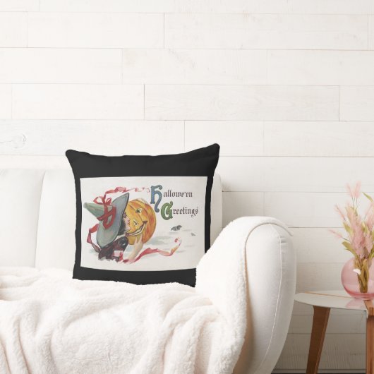 魔女のキス：ハロウィーンのハロウィーンのカボチャのちょうちん クッション (ソファ)