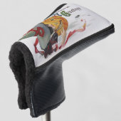 魔女のキス：ハロウィーンのハロウィーンのカボチャのちょうちん ゴルフヘッドカバー (3/4 正面)