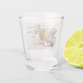 魔女のキス：ハロウィーンのハロウィーンのカボチャのちょうちん ショットグラス (裏面)