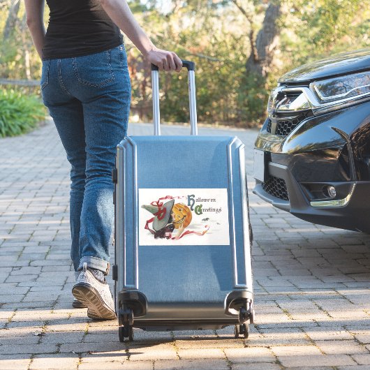 魔女のキス:ハロウィーンのハロウィーンのカボチャのちょうちん シール (スーツケースインサイチュ)