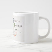 魔女のキス:ハロウィーンのハロウィーンのカボチャのちょうちん ジャンボコーヒーマグカップ (右)