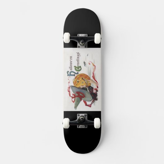 魔女のキス:ハロウィーンのハロウィーンのカボチャのちょうちん スケートボード (正面)