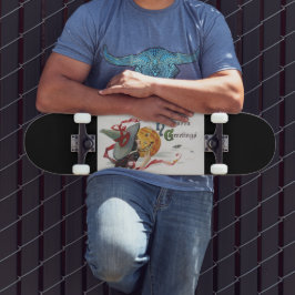 魔女のキス：ハロウィーンのハロウィーンのカボチャのちょうちん スケートボード