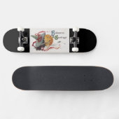 魔女のキス：ハロウィーンのハロウィーンのカボチャのちょうちん スケートボード (横)