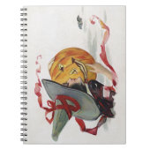 魔女のキス:ハロウィーンのハロウィーンのカボチャのちょうちん ノートブック (正面)