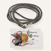 魔女のキス：ハロウィーンのハロウィーンのカボチャのちょうちん バッジ (正面ランヤード)