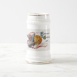 魔女のキス：ハロウィーンのハロウィーンのカボチャのちょうちん ビールジョッキ